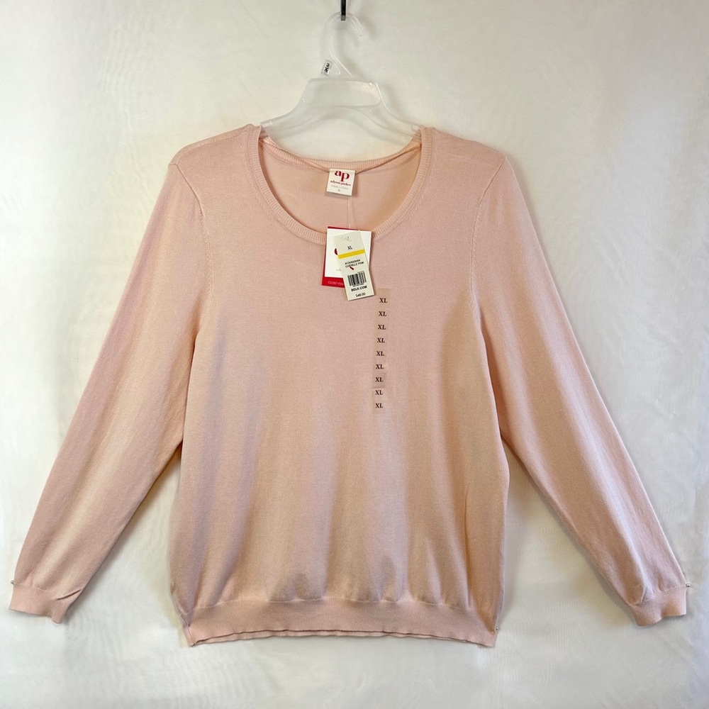 NWT Adyson Parker Women’s  Pink Lightweight Crewneck Sweater / XL